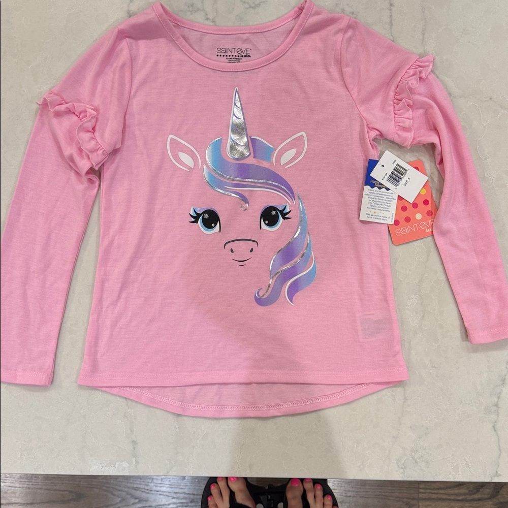 Pink Unicorn Long Sleeve Sleepwear